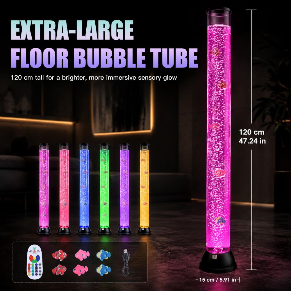 4FT LED Sensory Fish Bubble Tu - Fish Aquarium Youtube Relaxing review and price