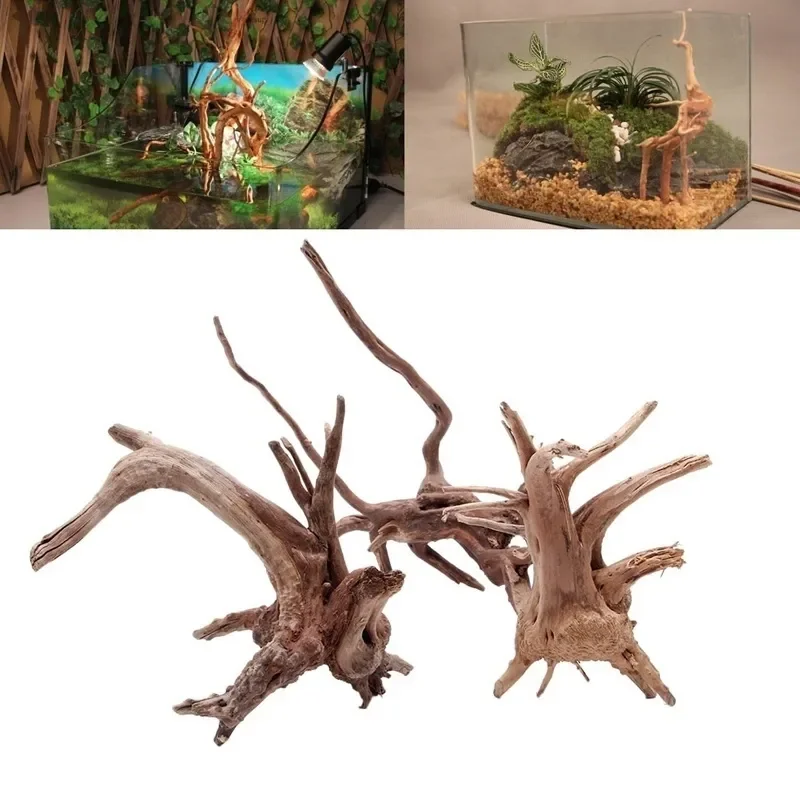 Natural Tree Trunk Driftwood A - Aquarium Fish Enrichment review and price