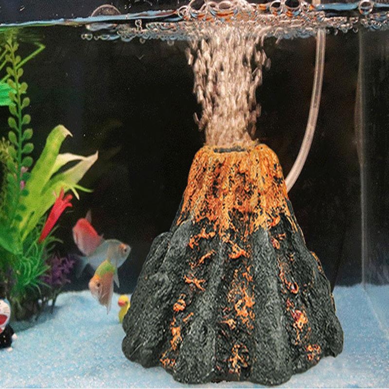 Volcano Shaped Aquarium Bubble - Aquarium Fish Enrichment review and price