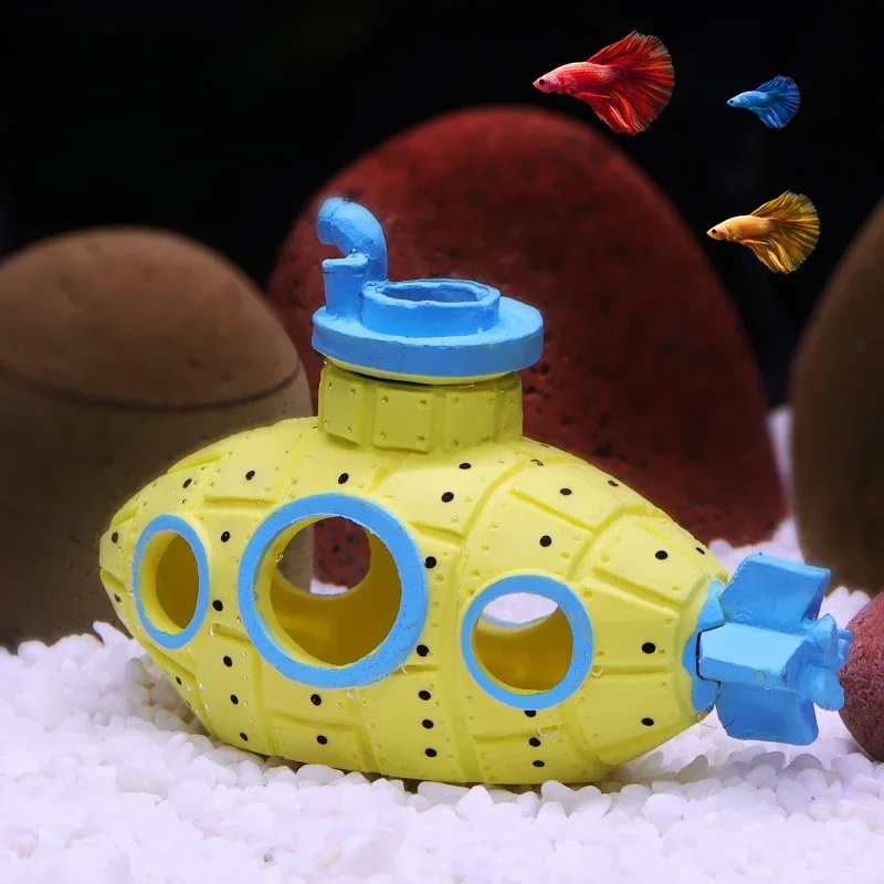 Resin Submarine Ornaments Aqua - Aquarium Fish Enrichment review and price