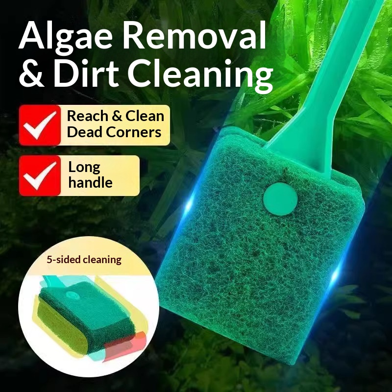 Long Handle Aquarium Algae Scr - Aquarium Fish Long review and price